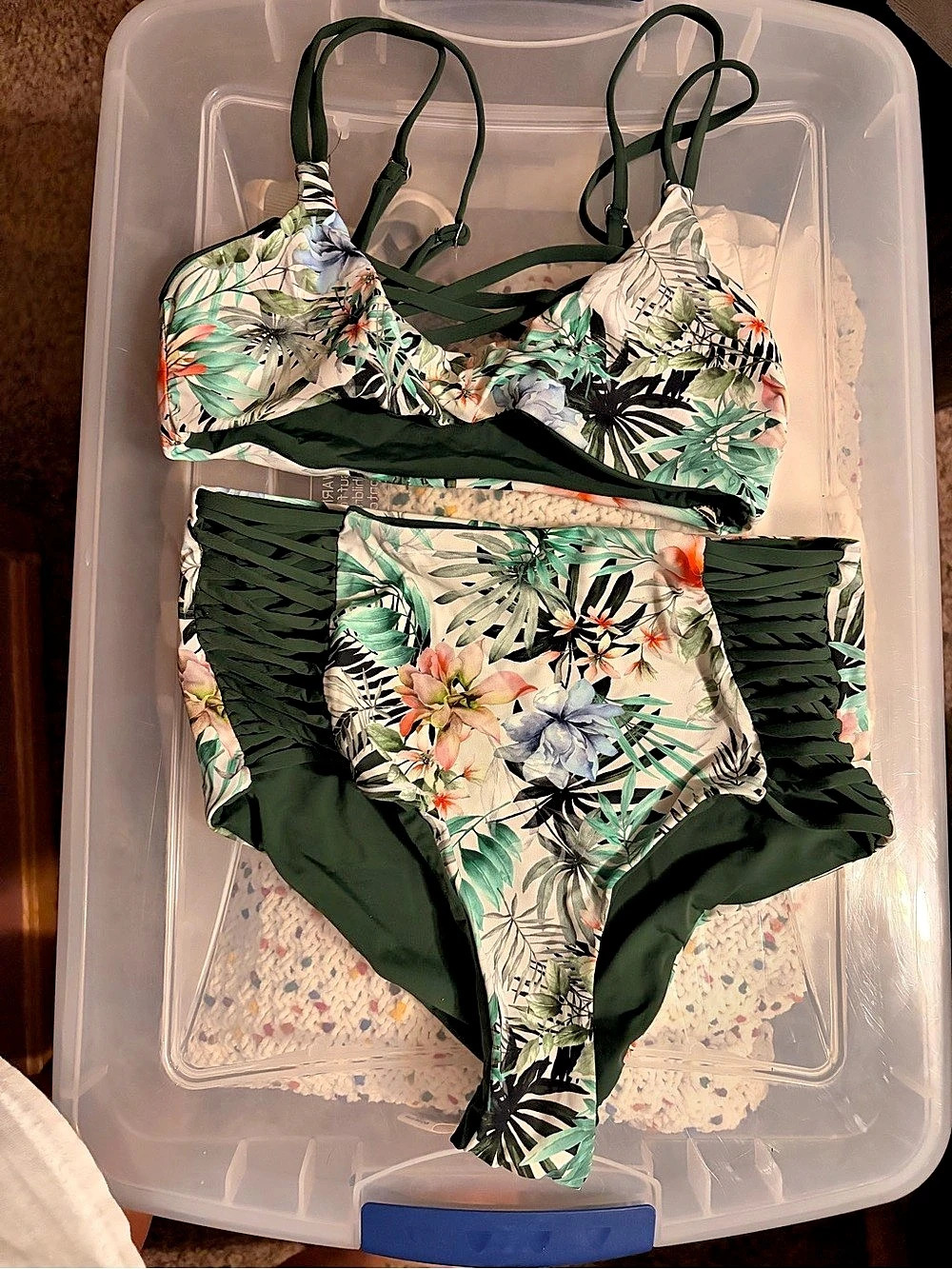 Floral Bikini Set reversible